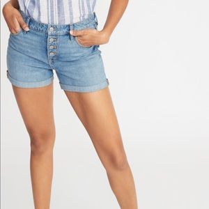 Old Navy High Waisted Button Fly Shorts